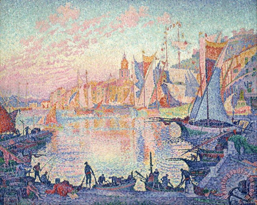 The Port of Saint Tropez painting - Paul Signac The Port of Saint Tropez Art Print