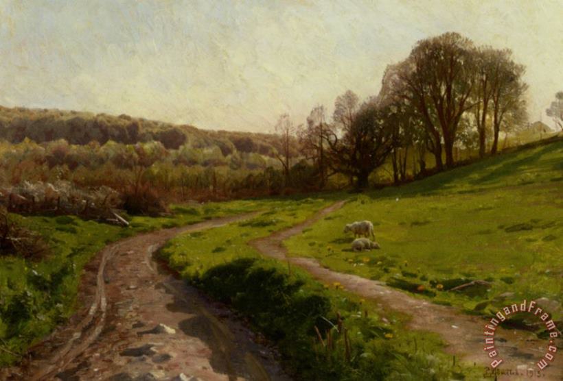 Peder Mork Monsted A Country Field Art Painting