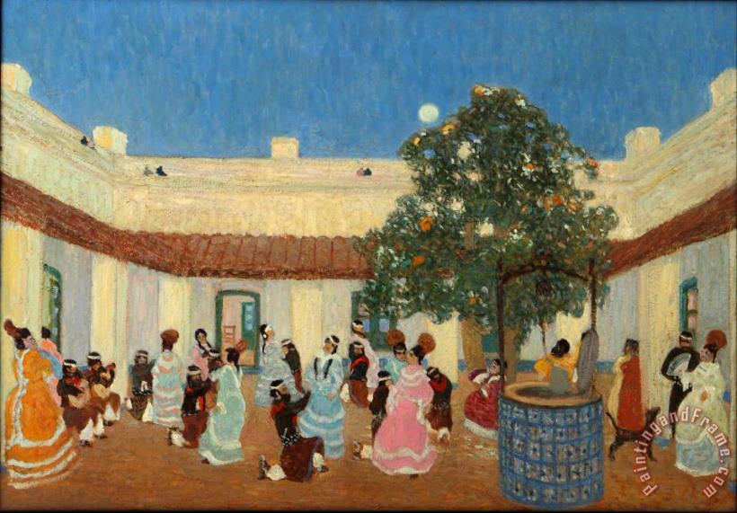 Patio painting - Pedro Figari Patio Art Print