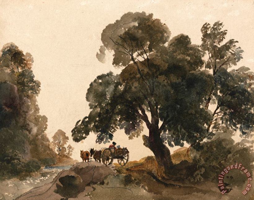 The Wagon painting - Peter de Wint The Wagon Art Print