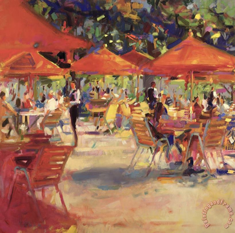 Peter Graham Le Cafe du Jardin Art Painting