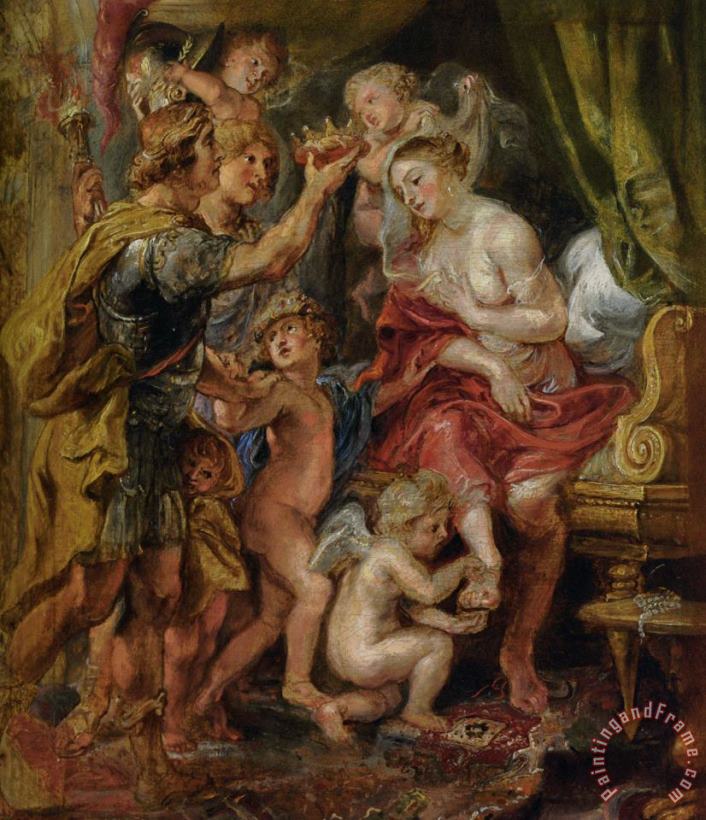 Peter Paul Rubens Alexander And Roxana Art Painting