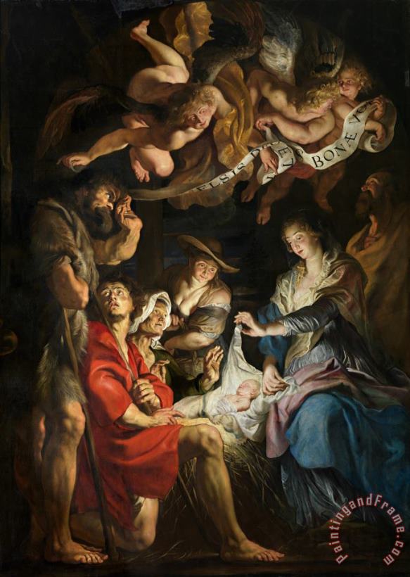 Peter Paul Rubens Birth Of Christ Adoration Of The Shepherds Art Painting