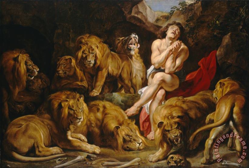 Daniel And The Lions Den painting - Peter Paul Rubens Daniel And The Lions Den Art Print