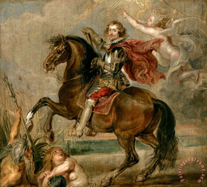 Equestrian Portrait of The Duke of Buckingham painting - Peter Paul Rubens Equestrian Portrait of The Duke of Buckingham Art Print