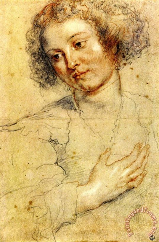 Head And Right Hand of a Woman painting - Peter Paul Rubens Head And Right Hand of a Woman Art Print