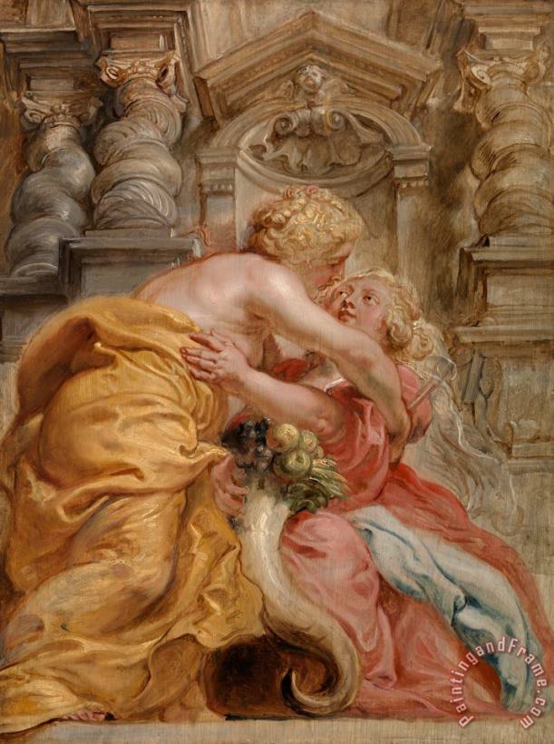 Peter Paul Rubens Peace Embracing Plenty Art Print