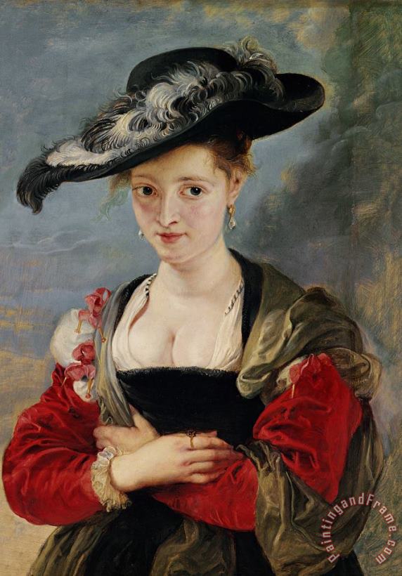 Portrait of Susanna Lunden painting - Peter Paul Rubens Portrait of Susanna Lunden Art Print