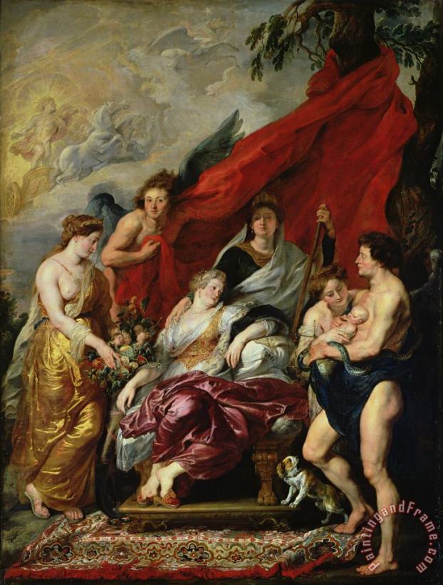 Peter Paul Rubens The Birth of Louis XIII (1601 43) at Fontainebleau, 27th September 1601, From The Medici Cycle Art Painting