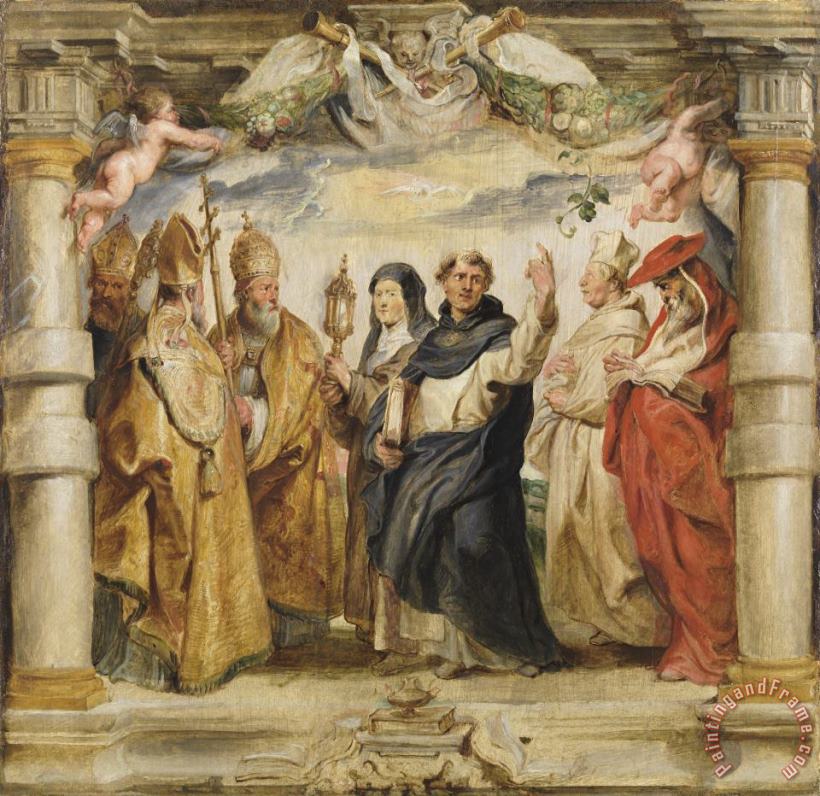 The Defenders of The Eucharist painting - Peter Paul Rubens The Defenders of The Eucharist Art Print