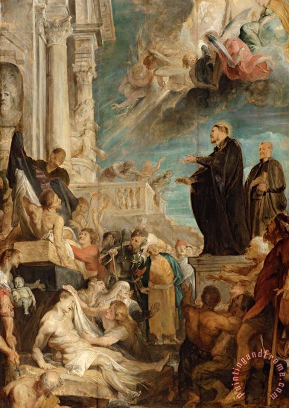 Peter Paul Rubens The Miracles of St. Francis Xavier, Modello Art Painting