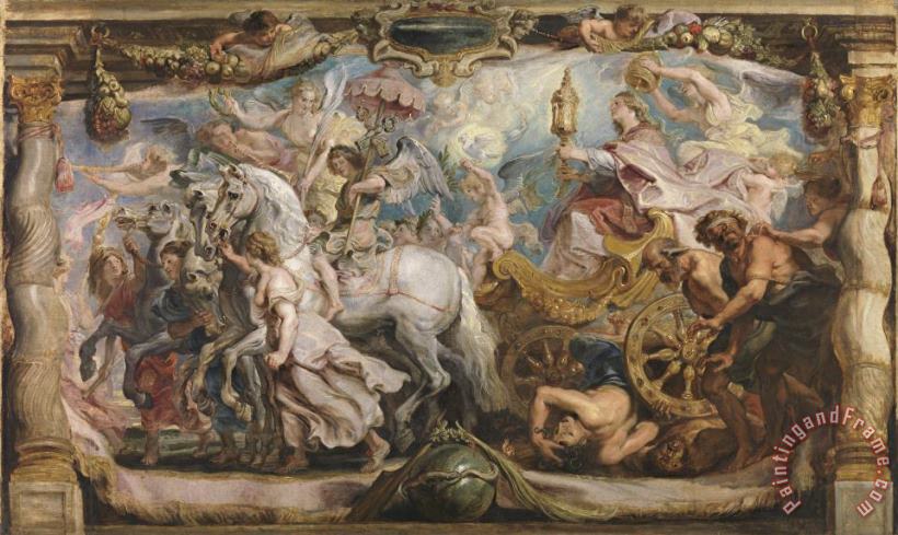Peter Paul Rubens The Triumph of The Church Over Ignorance And Blindness Art Painting