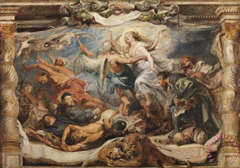 The Triumph of Truth Over Heresy painting - Peter Paul Rubens The Triumph of Truth Over Heresy Art Print