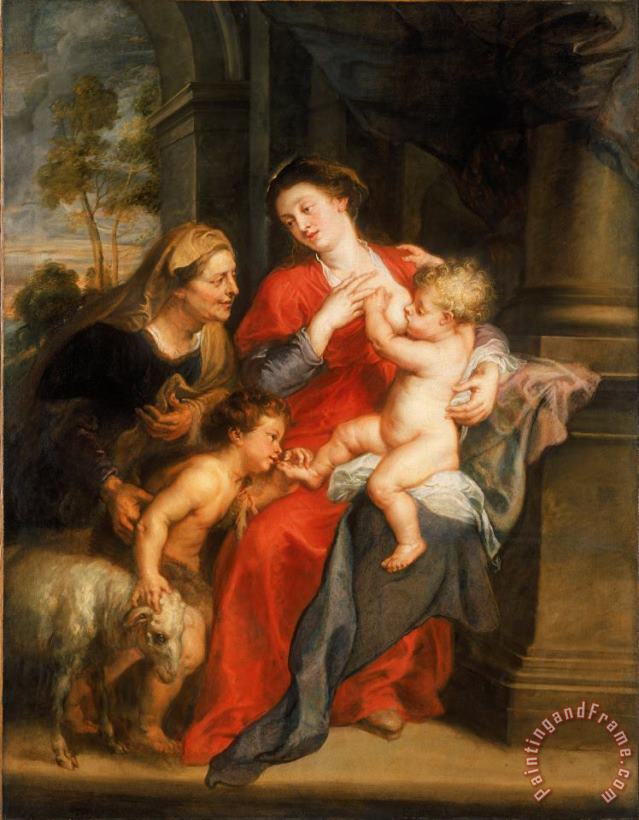 The Virgin And Child with Sts. Elizabeth And John The Baptist painting - Peter Paul Rubens The Virgin And Child with Sts. Elizabeth And John The Baptist Art Print