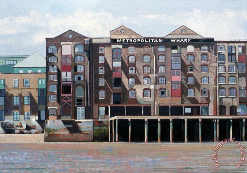 Metropolitan Wharf painting - Peter Wilson Metropolitan Wharf Art Print