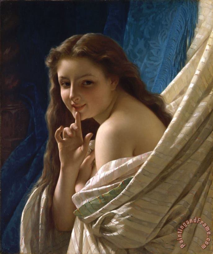 Pierre Auguste Cot Portrait of a Young Woman Art Print