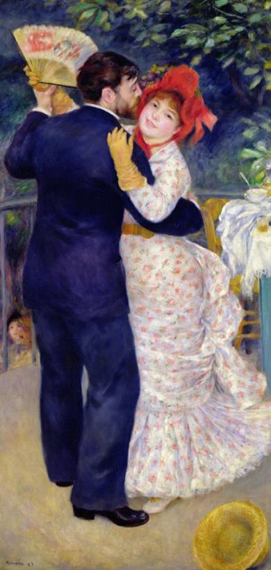 Pierre Auguste Renoir A Dance in the Country Art Painting