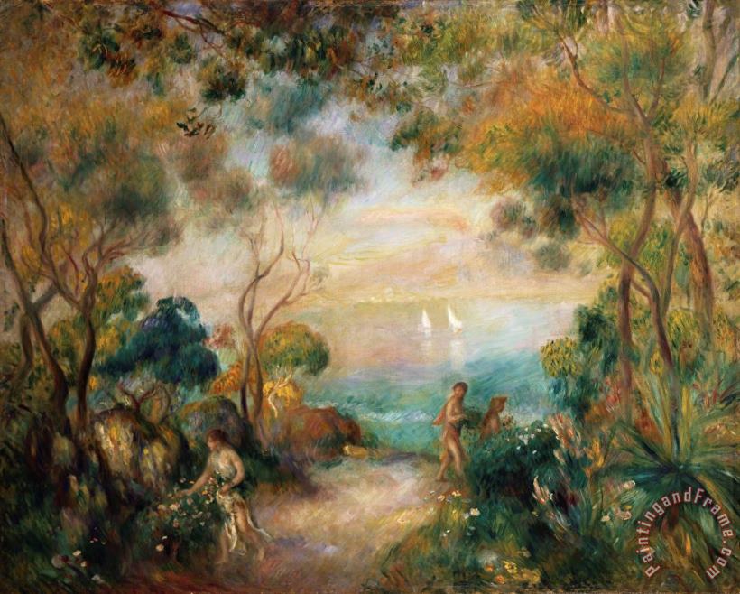 Pierre Auguste Renoir A Garden in Sorrento Art Print
