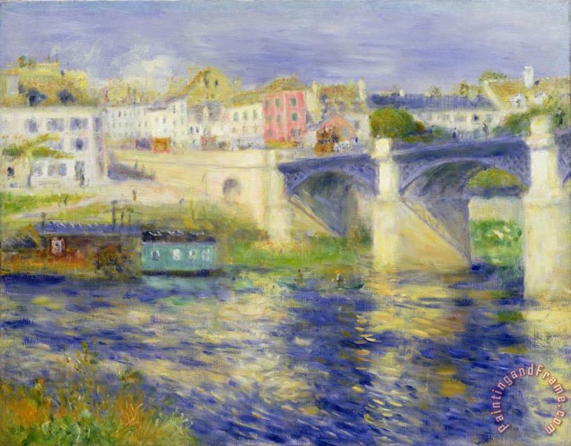 Pierre Auguste Renoir Bridge at Chatou Art Painting