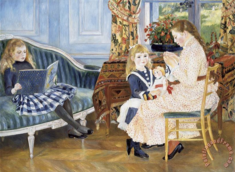 Children's Afternoon at Wargemont painting - Pierre Auguste Renoir Children's Afternoon at Wargemont Art Print