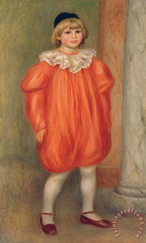 Claude Renoir In A Clown Costume painting - Pierre Auguste Renoir Claude Renoir In A Clown Costume Art Print