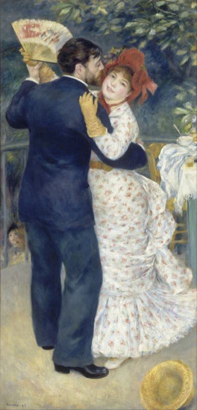 Pierre Auguste Renoir Country Dance Art Painting
