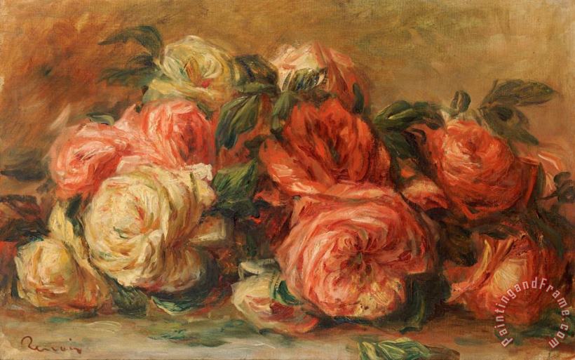 Pierre Auguste Renoir Discarded Roses Art Painting
