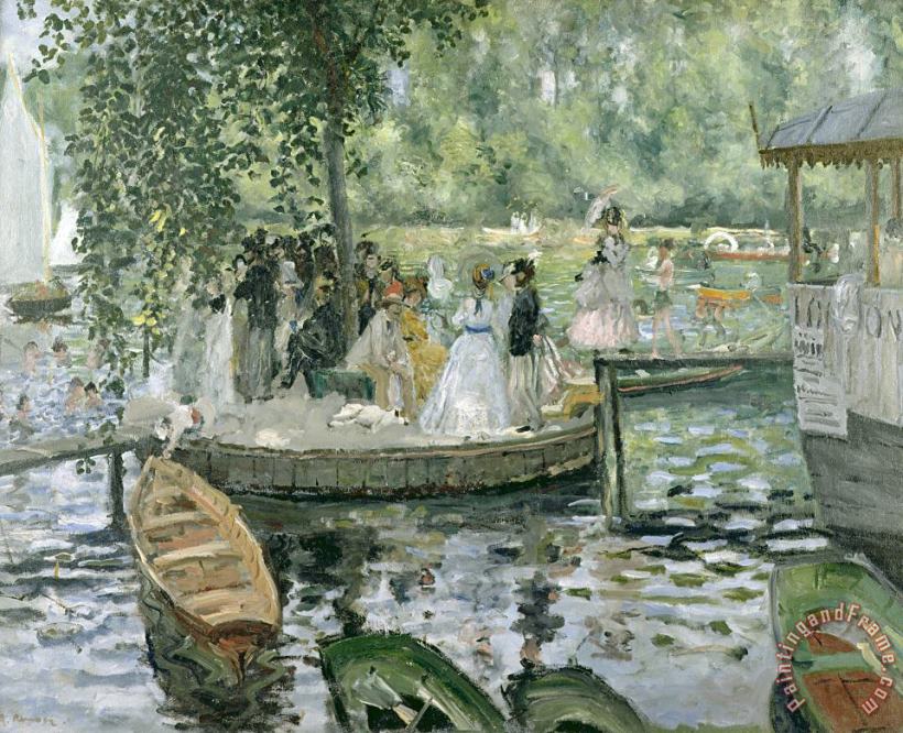 La Grenouillere painting - Pierre Auguste Renoir La Grenouillere Art Print