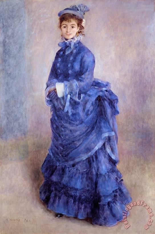 La Parisienne The Blue Lady painting - Pierre Auguste Renoir La Parisienne The Blue Lady Art Print