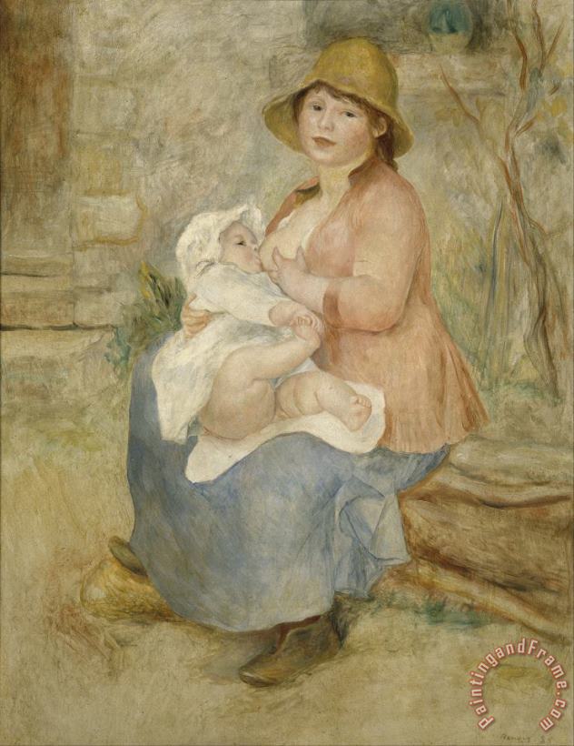 Pierre Auguste Renoir Maternity Art Print