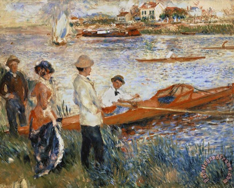 Pierre Auguste Renoir Oarsmen at Chatou Art Print