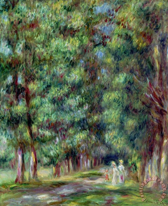 Path in a Wood painting - Pierre Auguste Renoir Path in a Wood Art Print
