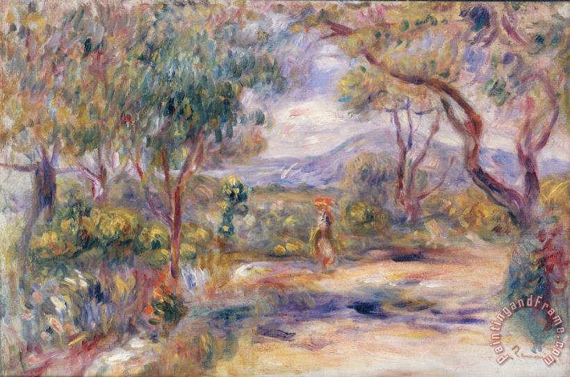 Pierre Auguste Renoir Paysage a Cannes Art Print
