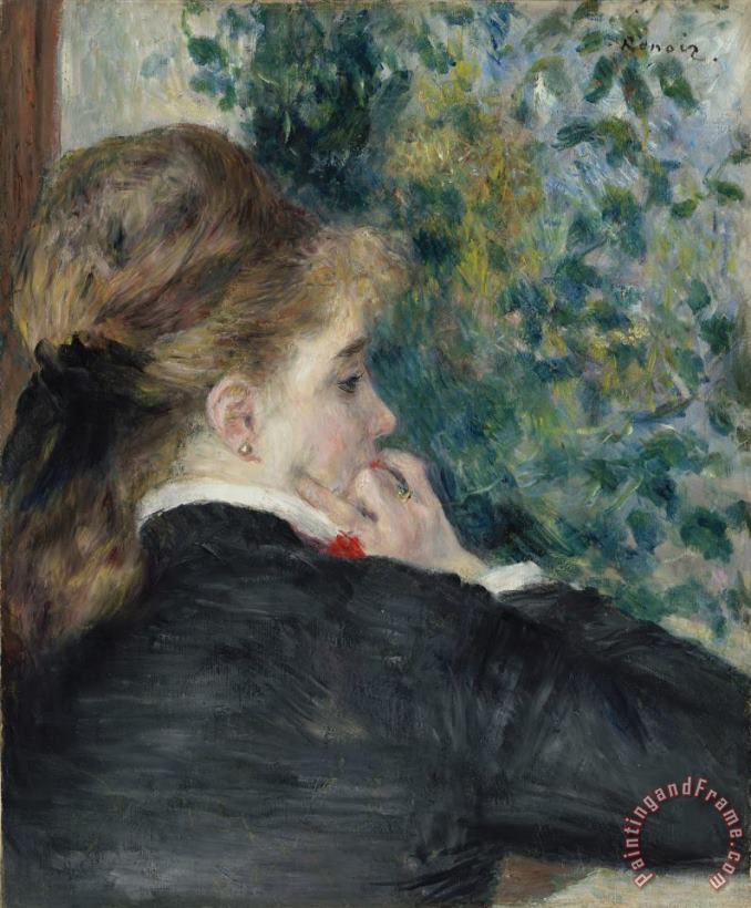 Pierre Auguste Renoir Pensive, La Songeuse Or Day Dreaming Art Painting