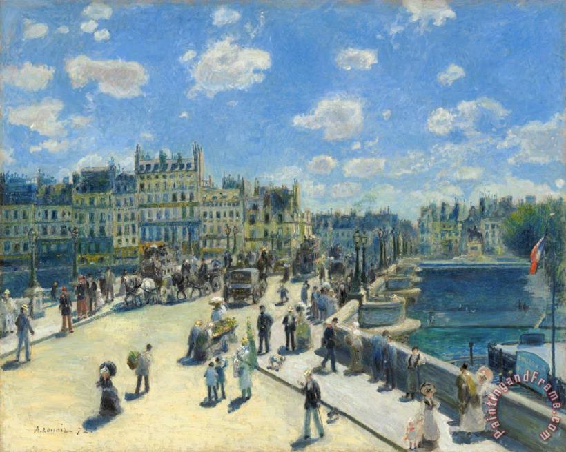 Pont Neuf, Paris painting - Pierre Auguste Renoir Pont Neuf, Paris Art Print
