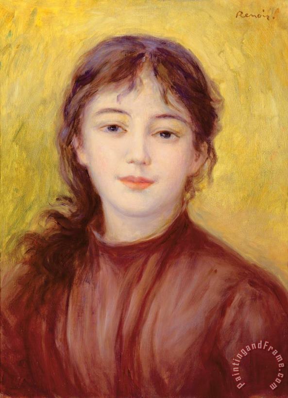 Pierre Auguste Renoir Portrait of a Woman Art Print