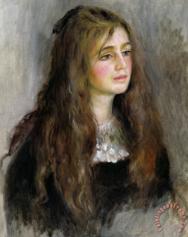 Portrait of Julie Manet painting - Pierre Auguste Renoir Portrait of Julie Manet Art Print