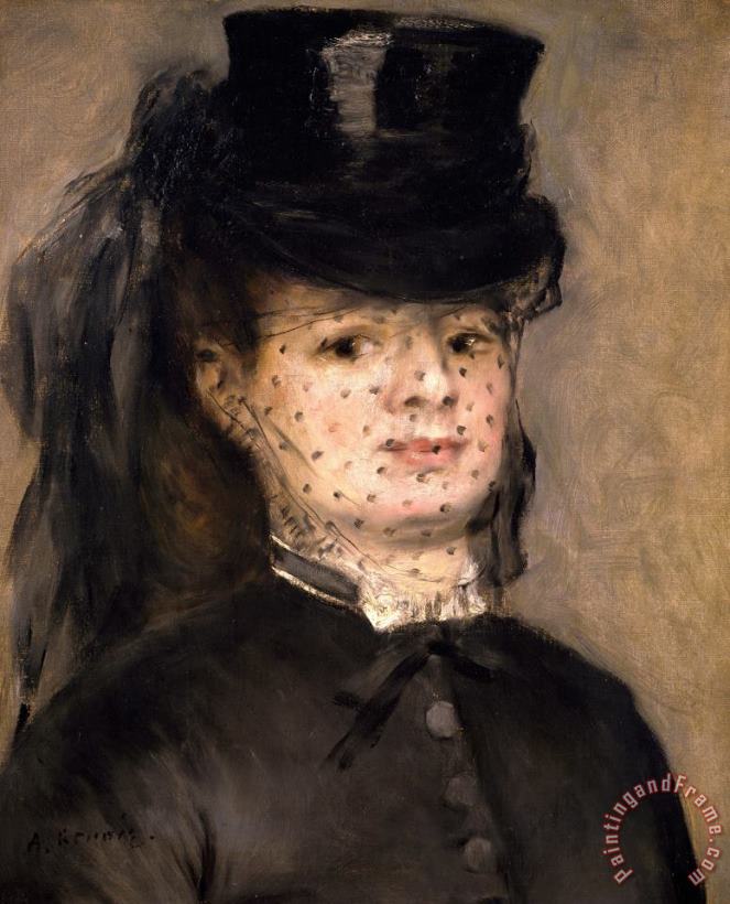 Pierre Auguste Renoir Portrait Of Madame Paul Darras Art Print