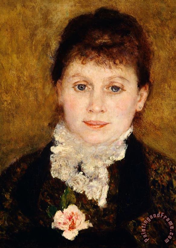 Portrait Of Woman painting - Pierre Auguste Renoir Portrait Of Woman Art Print