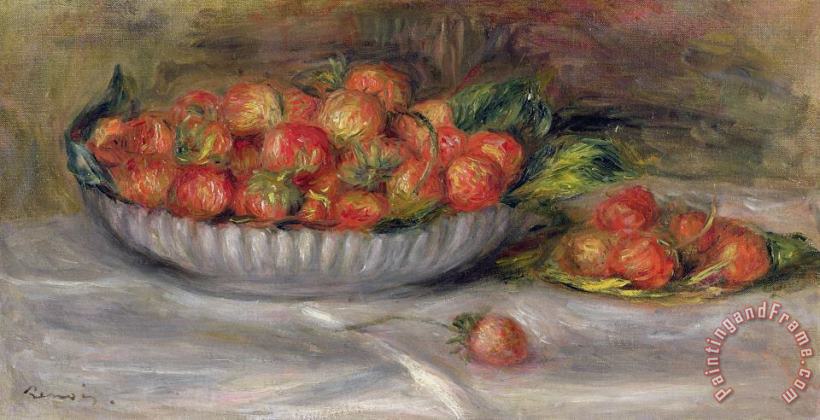 Pierre Auguste Renoir Still Life with Strawberries Art Painting
