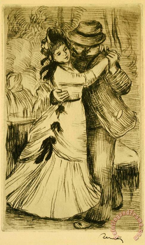 The Dance in The Country painting - Pierre Auguste Renoir The Dance in The Country Art Print
