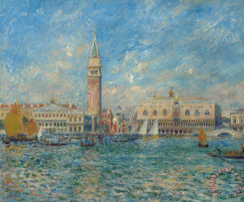 The Doge's Palace in Venice painting - Pierre Auguste Renoir The Doge's Palace in Venice Art Print