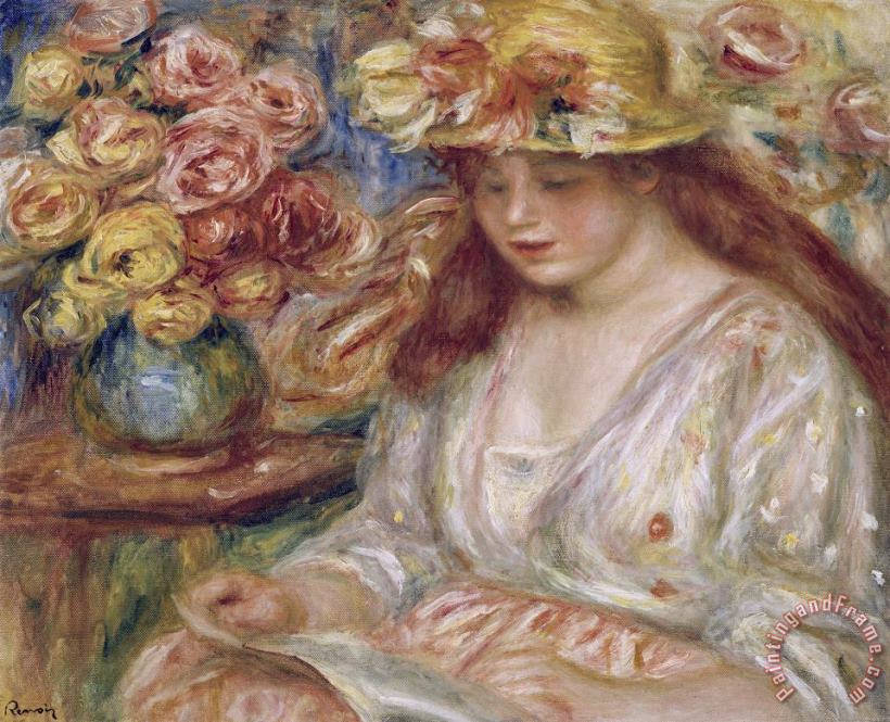 The Reader painting - Pierre Auguste Renoir The Reader Art Print