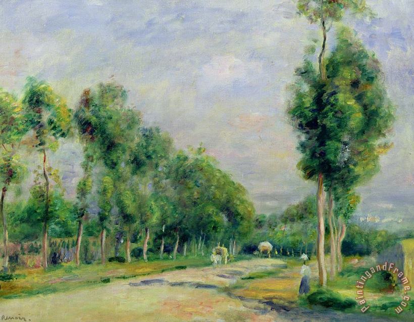 The Road To Versailles At Louveciennes painting - Pierre Auguste Renoir The Road To Versailles At Louveciennes Art Print