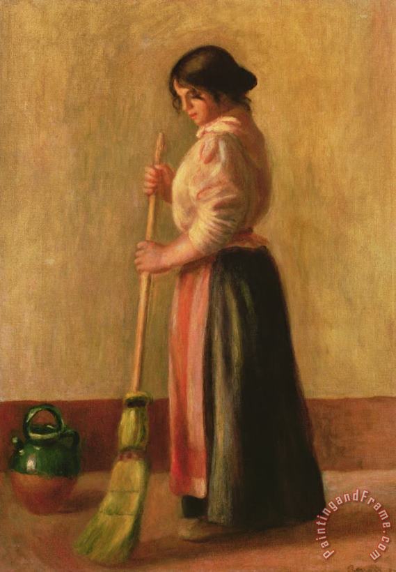 The Sweeper painting - Pierre Auguste Renoir The Sweeper Art Print