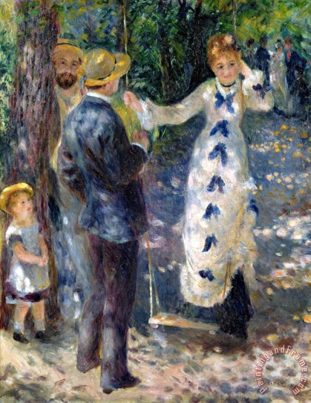 The Swing painting - Pierre Auguste Renoir The Swing Art Print