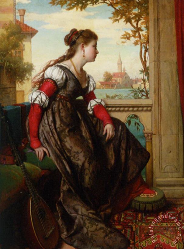 Distant Thoughts painting - Pierre Jan Van Der Ouderaa Distant Thoughts Art Print