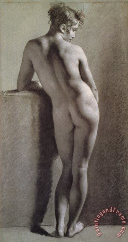 Standing Female Nude Seen From The Back painting - Pierre Paul Prudhon Standing Female Nude Seen From The Back Art Print