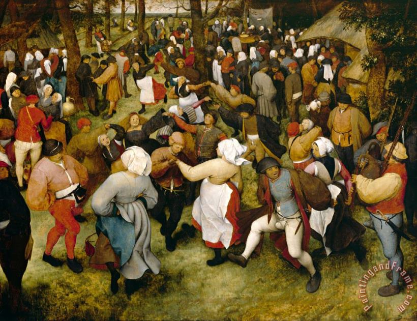 Pieter Bruegel the Elder The Wedding Dance Art Print