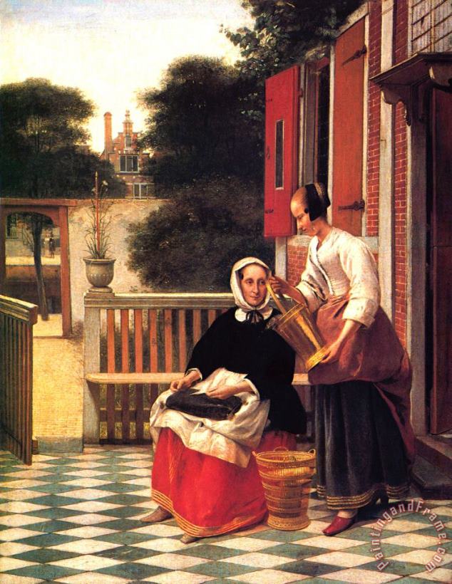 A Mistress And Her Servant painting - Pieter de Hooch A Mistress And Her Servant Art Print